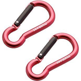 Карабін Munkees 3236 Pear 6 mm x 60 mm Red (пара) (MNKS 3236-RD)