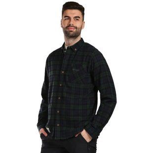 Сорочка чоловіча Kilpi FLANNY-M, dark green, S (VM0380KIDGNS)