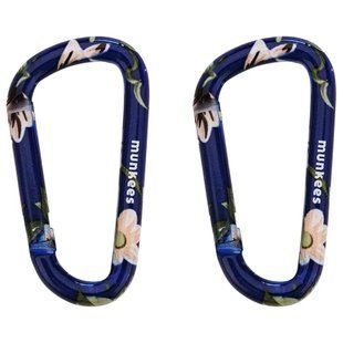 Карабін Munkees Flower Blue 6 мм x 60 мм, пара, Blue (6932057833239)