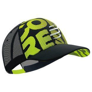 Кепка із сіткою Compressport Trucker Cap Flash, Black/Fluo Yellow, One Size (7630102553154)