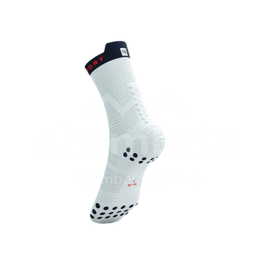 Шкарпетки Compressport Pro Racing Socks V4.0 Run High, White/Blues, T1 (7630102565126)