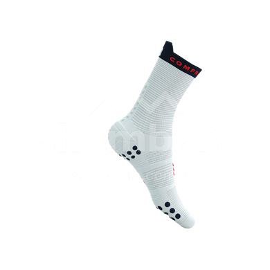 Шкарпетки Compressport Pro Racing Socks V4.0 Run High, White/Blues, T1 (7630102565126)