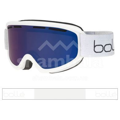 Маска горнолыжная Bolle Freeze Plus, White Matte/Bronze Blue, One size (BL FREEZEPLUS.22053) УЦЕНКА - Царапины на линзе