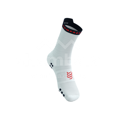 Шкарпетки Compressport Pro Racing Socks V4.0 Run High, White/Blues, T1 (7630102565126)