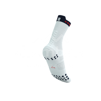 Шкарпетки Compressport Pro Racing Socks V4.0 Run High, White/Blues, T1 (7630102565126)