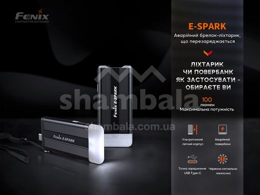 Фонарь ручной Fenix E-SPARK (E-SPARK)