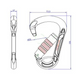 Карабін First Ascent BELAY, light blue (FA 7018 04)