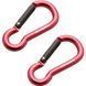 Карабін Munkees 3236 Pear 6 mm x 60 mm Red (пара) (MNKS 3236-RD)