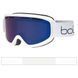 Маска горнолыжная Bolle Freeze Plus, White Matte/Bronze Blue, One size (BL FREEZEPLUS.22053) УЦЕНКА - Царапины на линзе