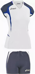 Волейбольная форма Asics Set Area Lady, White/Blue, XL (T225Z1-0150)