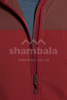 Треккинговая мужская куртка Soft Shell Tatonka Lajus M's Hooded Jacket, Auberdin/Lava Red, S (TAT 8431.098-S)