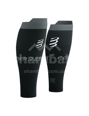 Компресійні гетри Compressport R2 Oxygen, Black/Steel Grey, T1 (SU00048B 922 0T1)