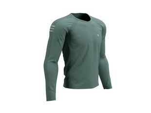 Футболка з довгим рукавом чоловіча Compressport Training Tshirt LS, L - Silver Pine (TSTN-LS 108 00L)