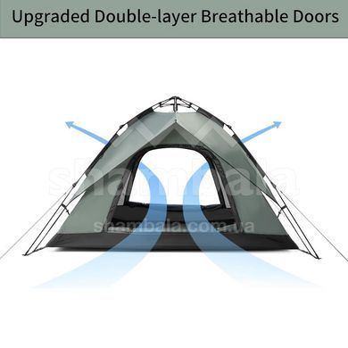 Палатка трехместная автоматичная Naturehike NH21ZP008, Dark Green (6976023922336)