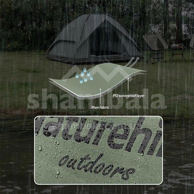Палатка трехместная автоматичная Naturehike NH21ZP008, Dark Green (6976023922336)
