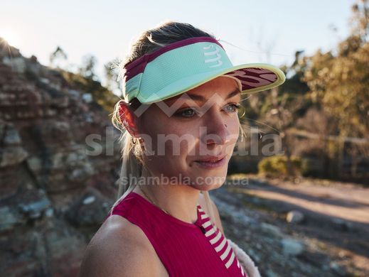 Кепка-козырек Compressport Visor Ultralight 2022, Lime/Alloy (CU00005S 618 0TU)