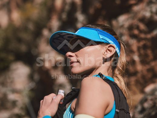 Кепка-козырек Compressport Visor Ultralight 2022, Lime/Alloy (CU00005S 618 0TU)
