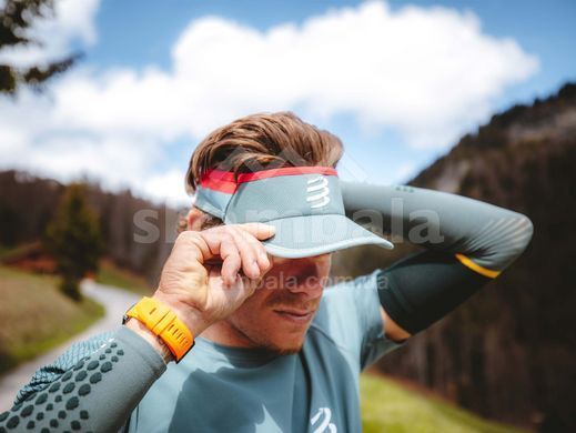 Кепка-козырек Compressport Visor Ultralight 2022, Lime/Alloy (CU00005S 618 0TU)