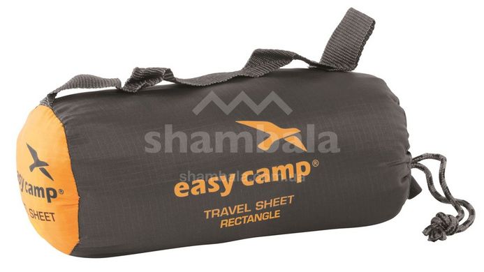 Вкладиш у спальник Easy Camp Travel Sheet Rectangle, 200 см, Black/Grey (5709388020000)