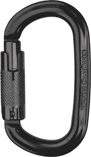 Карабин с муфтой Singing Rock Ozone TWL Oval Black (SR K0017.BB)