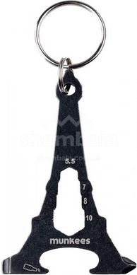 Брелок-мультиінструмент Munkees 2538 Tool Eiffel Tower, Black (MNKS 2538-BK)
