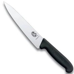 Нож бытовой, кухонный Victorinox Fibrox (лезвие: 120мм), черный 5.2003.12