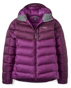 Женский зимний пуховик Rab Glaceon Pro Jacket Wmns, Mulberry/Plum, 10 (RB QDE-69-MUP-10)