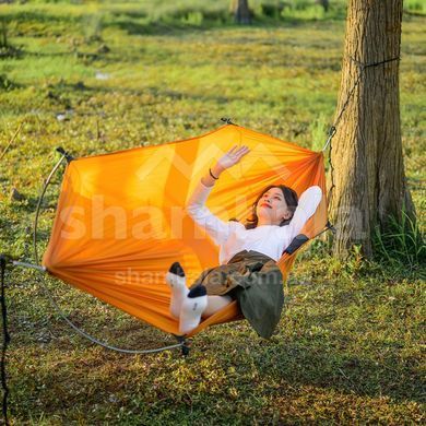 Гамак одноместный с дугами Naturehike Anti-Rollover NH22DC008, Orange (6927595700747)