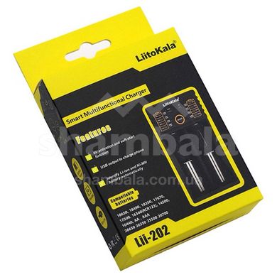 Зарядное устройство для аккумуляторов Liitokala Lii-202, Ni-Mh/Li-ion/Li-Fe/LiFePO4, USB, LED, Box (Lii-202)