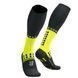 Компрессионные гольфы Compressport Full Socks Winter Run, Black/Safe Yellow, T3 (7630102585551)