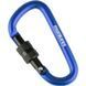 Карабін Munkees 3246 D with Screw Lock 6 mm x 60 mm Dark Blue (MNKS 3246-DB)