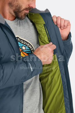 Мембранна чоловіча тепла куртка Rab Valiance Jacket, Black, S (RB QDB-49-B-S)