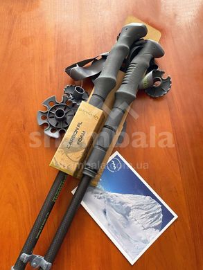 Треккинговые телескопические палки Pinguin Carbon FL Foam, 64 - 135 см, Carbon/Blue (PNG 809152) 2021