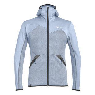 Мужская флисовая кофта Salewa Puez Melange Polarlite Men's Hooded Jacket, Grey, 50/L (273860311)
