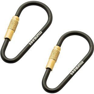 Карабін Munkees Mini Link, 3 мм x 48 мм, пара, Black (6932057832010)