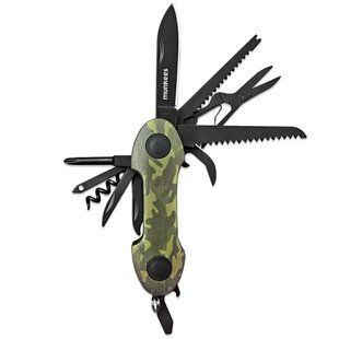 Брелок-мультиинструмент Munkees Pocket Knife Camo, Green (6932057825791)