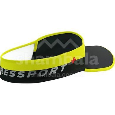Кепка-козирок Compressport Visor Ultralight Flash, Black/Fluo Yellow, One Size (7630102553109)