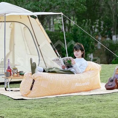 Надувний диван-ламзак Naturehike CNH22DZ022, Beige/Print (6975641886792)