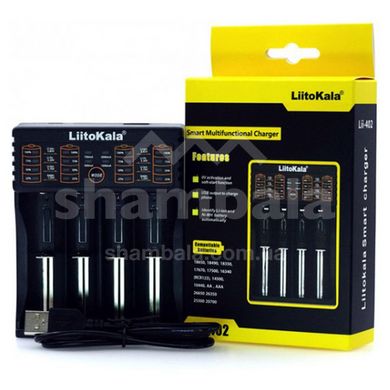 Зарядное устройство для аккумуляторов Liitokala Lii-402, Ni-Mh/Li-ion/Li-Fe/LiFePO4, USB, LED, Box (Lii-402)