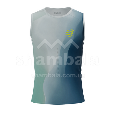 Майка мужская Compressport Performance Tank M, Niagara Blue, L (7630102556988)