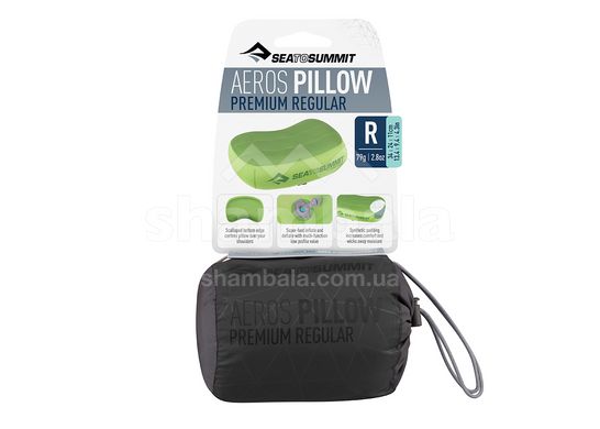 Надувна подушка Aeros Premium Pillow, 11х34х24см, Grey від Sea to Summit (STS APILPREMRGY)