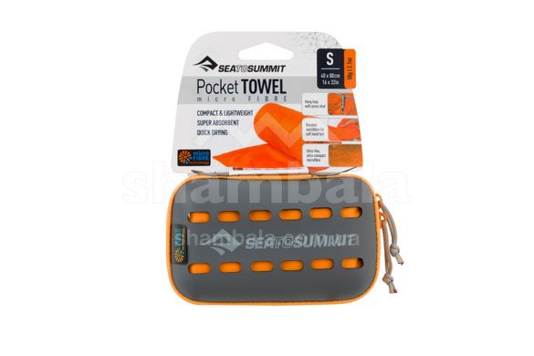 Полотенце из микрофибры Pocket Towel, S - 40х80см, Orange от Sea to Summit (STS APOCTSOR)