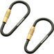 Карабин Munkees Mini Link, 3 мм x 48 мм, пара, Black (6932057832010)