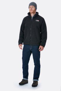 Чоловіча флісова кофта Rab Original Pile Jacket, Black, XS (QFC-24-BL-XS)