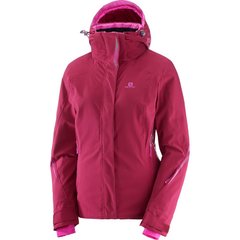 Горнолыжная женская теплая мембранная куртка Salomon Brilliant Jacket, XS - Beet Red (SLM BRILLW.396880)