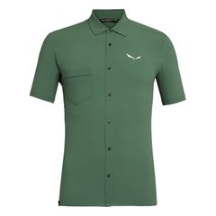 Рубашка мужская Salewa Puez Minicheck 2 Dry Short Sleeve Men's Shirt, Green, 52/XL (277365940)