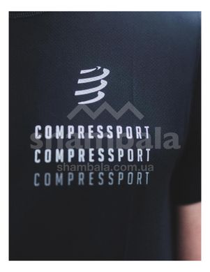 Футболка чоловіча Compressport Performance SS Tshirt M - Black Edition 2023, Black/Whit, S (AM00257L 910 00S)