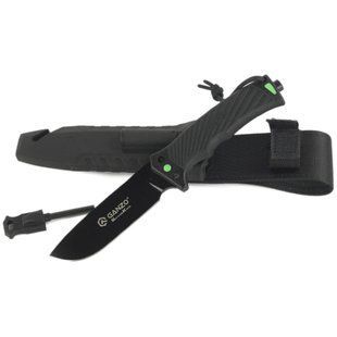 Ніж Ganzo G8012V2 з паракордом, Black (GNZ G8012V2-BK)
