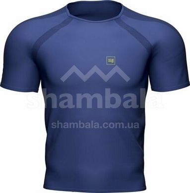 Мужская футболка Compressport Training SS Tshirt, Sodalite/Primerose, L (CMS AM00157B 535 00L)