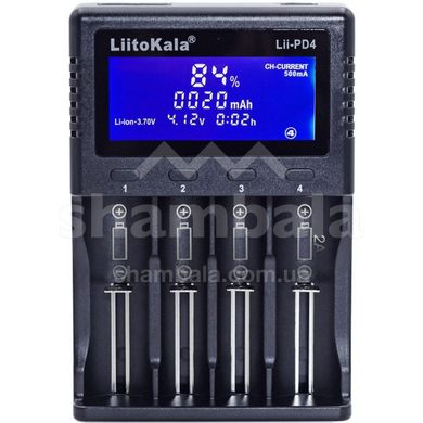 Зарядное устройство для аккумуляторов Liitokala Lii-PD4, 4 канала, Ni-Mh/Li-ion/LiFePo4, 220V/12V, LCD, Box (Lii-PD4)